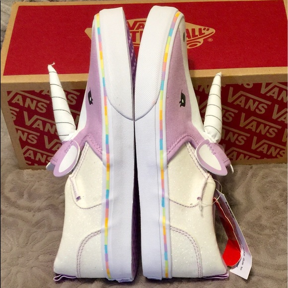VANS ASHER UNICORN GLITTER SLIP ON - Picture 6 of 10